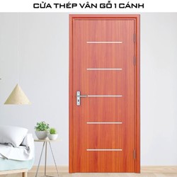 Cửa thép vân gỗ GSD 1 cánh