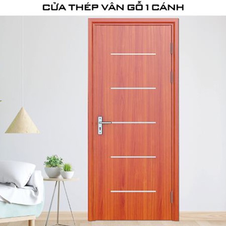 Cửa thép vân gỗ GSD 1 cánh