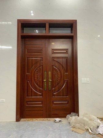 Cửa thép vân gỗ GSD 2 cánh