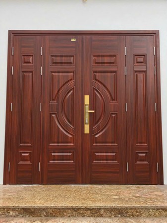 Cửa thép vân gỗ GSD 4 cánh