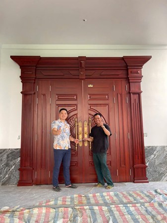 Cửa thép vân gỗ GSD 4 cánh