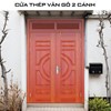 Cửa thép vân gỗ GSD 2 cánh