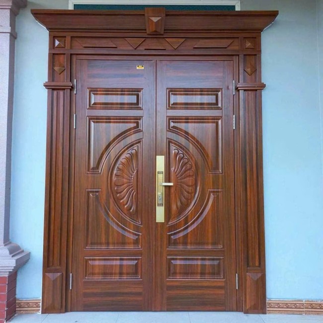 Cửa thép vân gỗ GSD 2 cánh