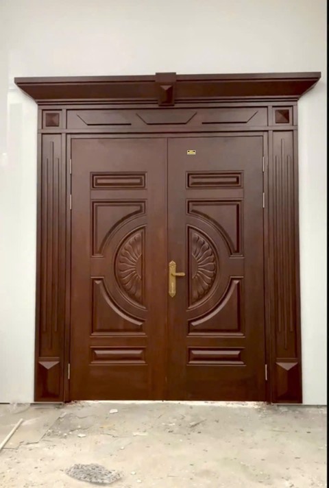 Cửa thép vân gỗ GSD 2 cánh