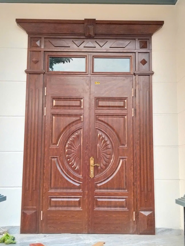 Cửa thép vân gỗ GSD 2 cánh