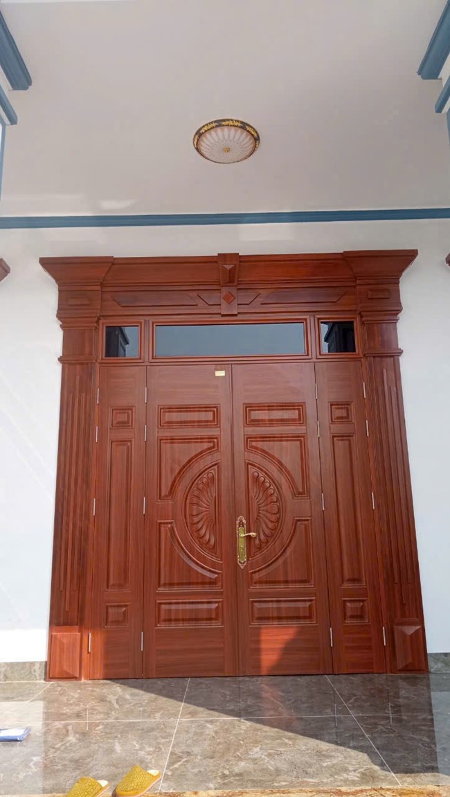 Cửa thép vân gỗ GSD 4 cánh